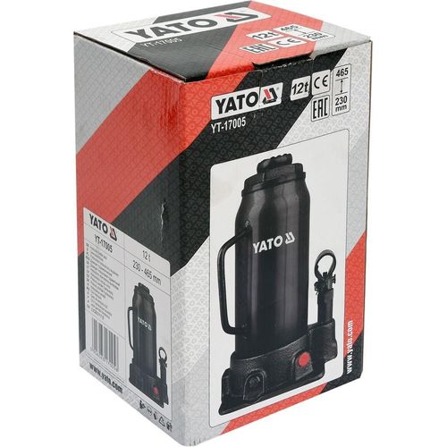 YATO YT-17005 - cric hydraulique pour bouteilles 12t