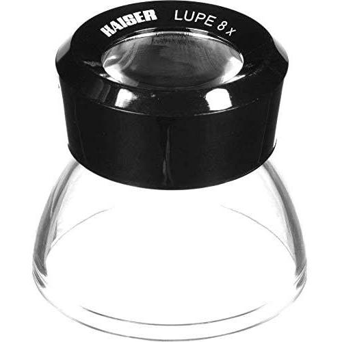 Kaiser KA2334 - Loupe de table (24 mm, L 45 mm, P 24 mm), noir/clair