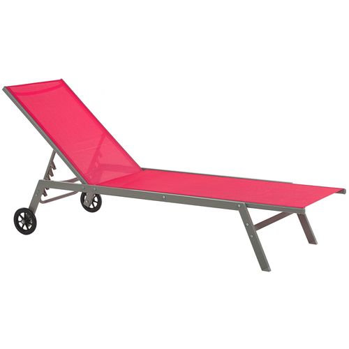 Chaise Longue Métal Rouge Levanzo
