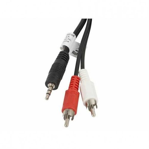 Câble stéréo lanberg jack 3,5mm/2x rca mâle 5m