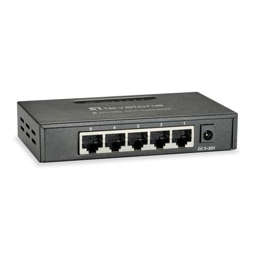 Commutateur réseau RJ45 en métal 9K Gigabit Ethernet LevelOne à 5 ports