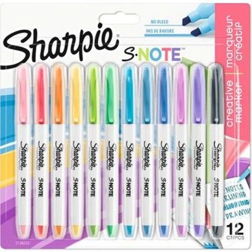 Marqueurs Blister Snote 12 Unités Couleurs Assorties Sharpie 2138233
