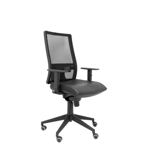 Chaise Horna En Cuir Noir Sans Appui-Tête