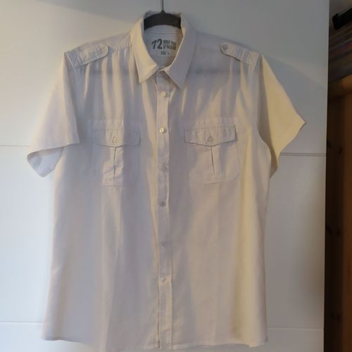 Chemise Blanche Lin Taille L