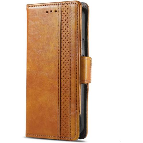 Coque Pour Oppo A16 / A16s / A54s, Pu Housse Pochette Antichoc Et Anti-Rayures Fonction Stand Rabat De Portefeuille Etui With Card Hold. Kaki