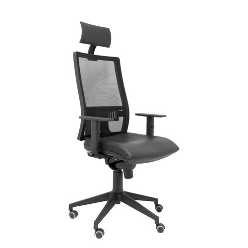 Chaise Horna En Cuir Noir