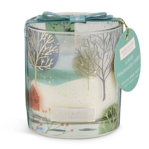 Bougie décor baies dhiver - Heart and Home