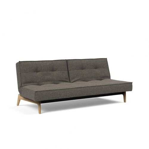 Innovation Living Canapé Convertible Splitback Eik 115*200 Cm Tissu Flashtex Dark Grey