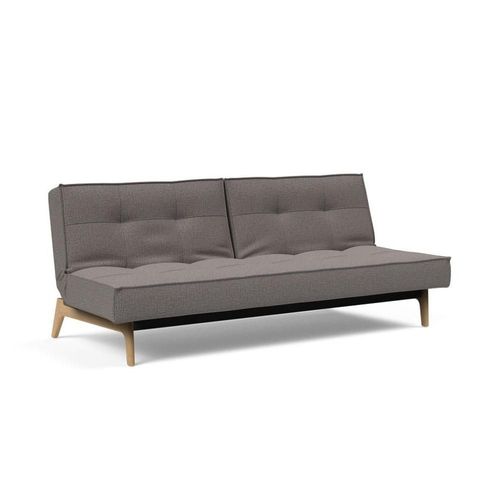 Innovation Living Canapé Convertible Splitback Eik 115*200 Cm Tissu Mixed Dance Grey