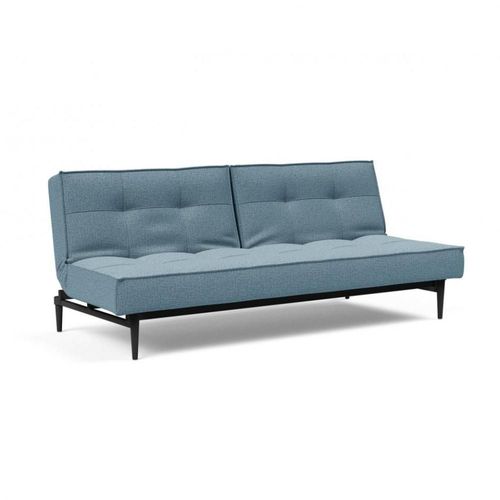 Innovation Living Canape Splitback Styletto Convertible Lit 115*210 Cm Pieds Chêne Noir Tissu Mixed Dance Light Blue