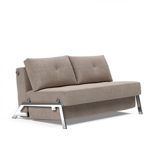 Innovation Living Canapé Design Cubed 02 Chrome Convertible 200*140 Cm Tissu Cordufine, Beige