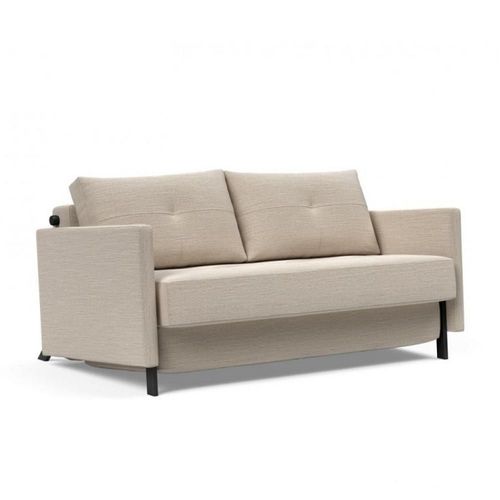 Innovation Living Canapé Design Cubed 02 Arms Convertible Lit 200*140 Cm Tissu Blida Sand Grey