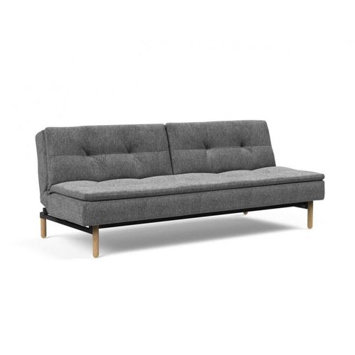 Canapé Design Dublexo Stem Convertible Lit 115*210 Cm Pieds Obus Tissu Twist Charcoal