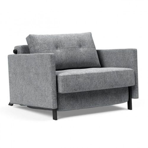Innovation Living Fauteuil Design Sofabed Cubed 02 Arms Twist Granite Convertible Lit 200*90cm