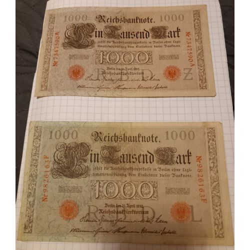 1000 Marks Allemand 1910
