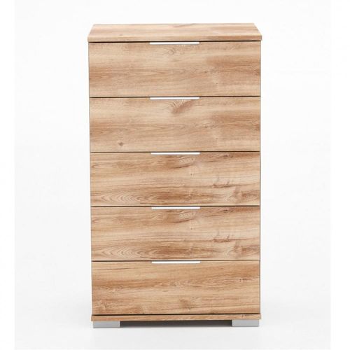 Commode Ensse 5 Tiroirs Chêne Poutre