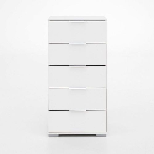 Commode Ensse 5 Tiroirs Blanc