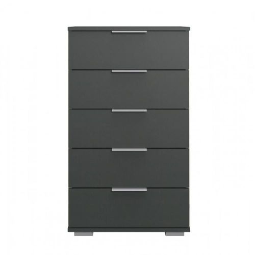Commode Ensse 5 Tiroirs Graphite
