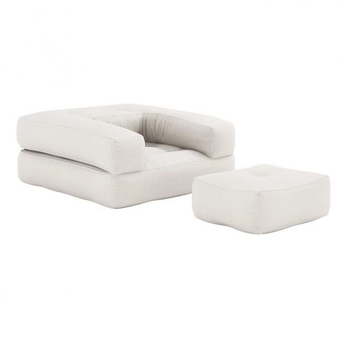 Fauteuil Futon Standard Convertible Cube Chair Couleur Naturel