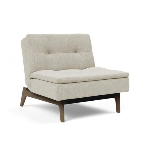Fauteuil Design Dublexo Eik Convertible Lit 90*115 Cm Pieds Chêne Fumé Tissu Mixed Dance Natural