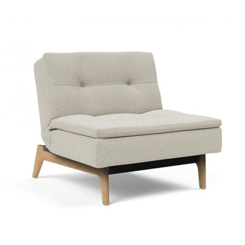 Fauteuil Design Dublexo Eik Convertible Lit 90*115 Cm Pieds Chêne Naturel Tissu Mixed Dance Natural