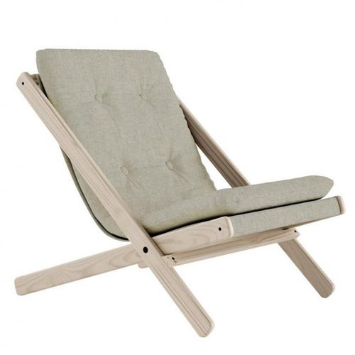 Fauteuil Futon Boogie Hêtre Massif Coloris Lin