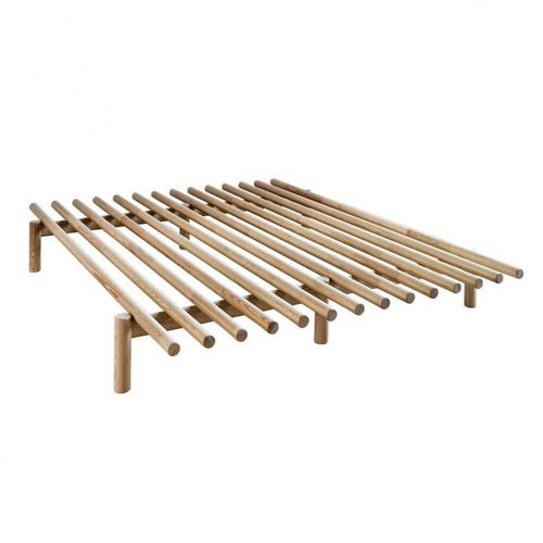 Lit Futon Pace Bed Pin Naturel Couchage 180 X 200 Cm