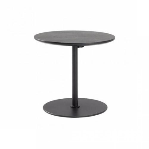 Innovation Living Kiffa Table Extensible Design Diamètre 45 Cm Chêne Noir