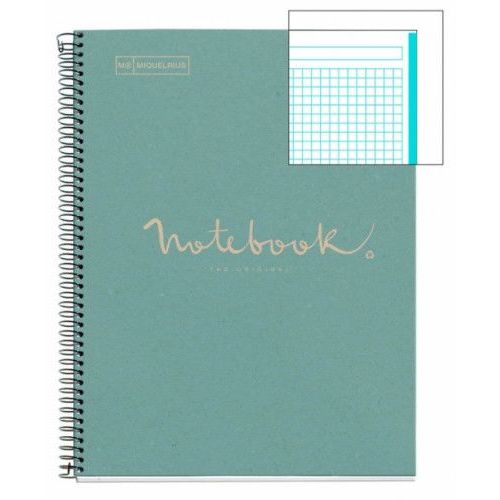 Carnet 100% Recyclé Nb-1 A4 80 Feuilles Ecoazul Émotions Miquelrius 6092