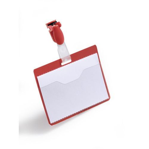 Boite De 25 Étiquettes Clips Rouges 60x90 Résistantes