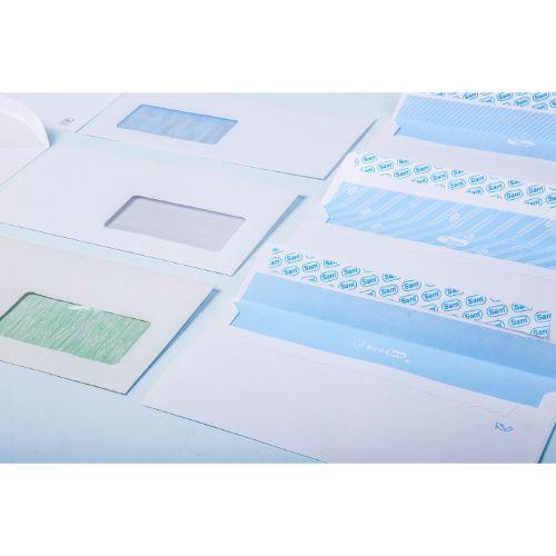 Carton De 500 Enveloppes Commerciales Opensam (120x176) Autocollantes Avec Bande Silicone Offset Blanche 90 Grs. Sam 247510