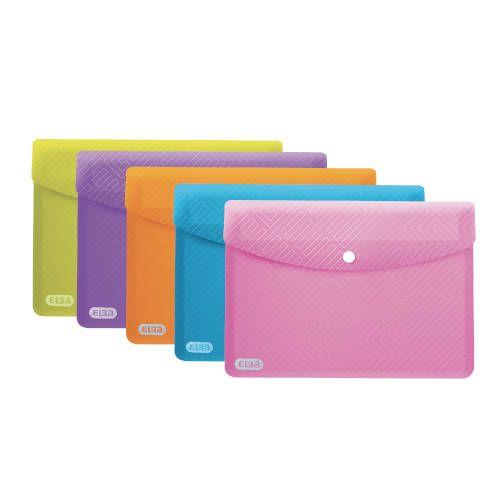 Pack 5 Enveloppes Urban Fermoir Polypropylène A5 Assorties Elba