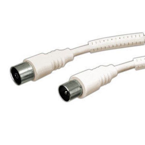 Connexion d'antenne femelle-mâle moulée par injection 7 m blanc Electro Dh 37.002/7/B/BP 8430552129461