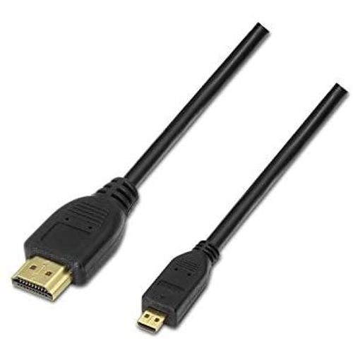 Aisens - câble micro hdmi high speed / hec, a/m-d/m, noir, 1,8m