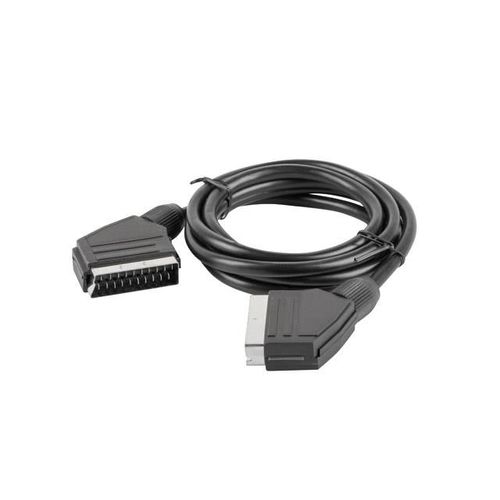 CÂBLE EUROCONNECTEUR LANBERG CA-EUEU-10CC-0018-BK SCART MALE / SCART MALE 1,8 MÈTRES