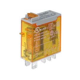 Relais Finder 24vdc 1 contact Bouton test + Double Led + Indicateur mécanique 16a/250vac 46619024.0074 46.61.9.024.0074