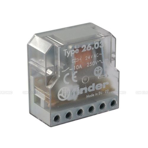 Relais à seuil FINDER 24Vac 10A Ctos. NC + NO Bistable