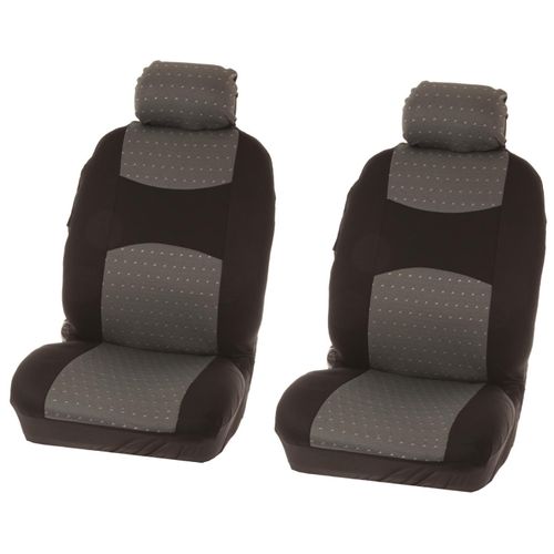 Jeu De Couvre-Sieges Avant 4 Pcs -Chicago- Gris