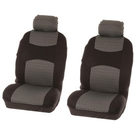 Jeu De Couvre-Sieges Avant 4 Pcs -Chicago- Gris