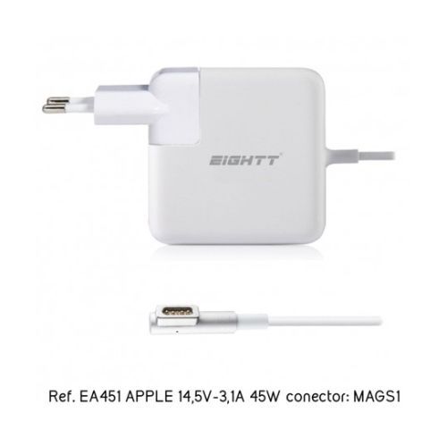 Eightt - chargeur spécifique compatible avec apple 14.5v-3.1a 45w magsafe1
