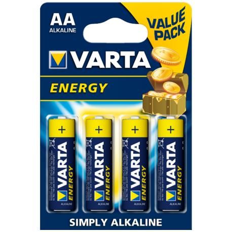 BOX 20 Blister LR06 AA Batteries VARTA ENERGY Alcali