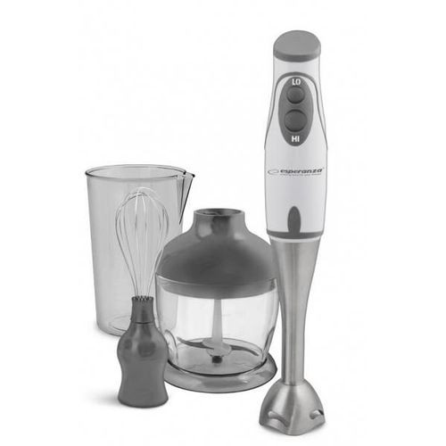 Esperanza EKM003E Pesto - Mixeur plongeant (450 W, métal), couleur white et gris.