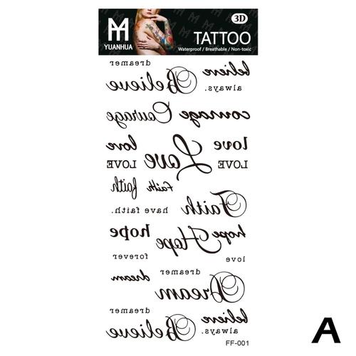 Autocollant De Tatouage Temporaire En Forme De C¿Ur S0f1, Faux Tatouage Noir Foncé Pour Le Corps Et Le Visage Des Enfants 