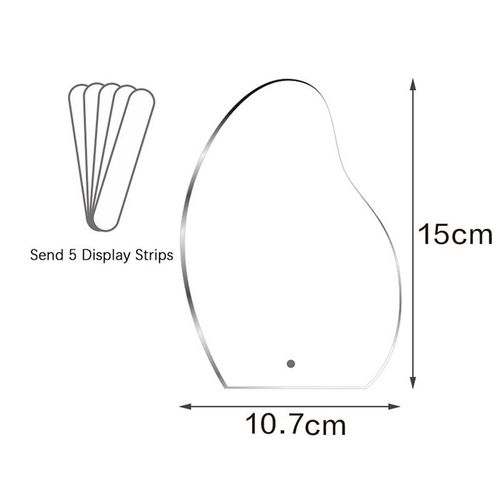 Panneau D'affichage Irrégulier Pour Faux Ongles En Acrylique, 1 Pièce, Vernis À Ongles Transparent, Présentoir Pour Manucure 