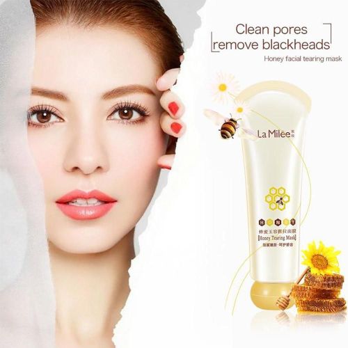 Masque Peeling Au Miel, Dissolvant De Points Noirs, Contrôle D'huile, Peau Morte, Nettoyage Des Pores, Rétrécissement, Soins Du Visage 