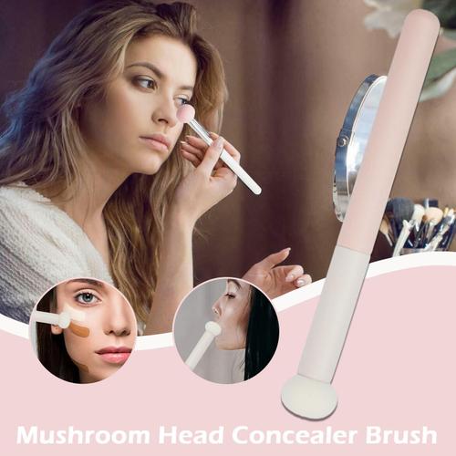 Brosse De Maquillage Anti-Cernes, Éponge Champignon, Fond De Teint Professionnel, Outils De Beauté, Cosmétiques, Lèvres, Visage, Blen L0a0 