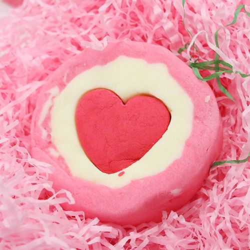Bain De Sel Naturel En Forme De C¿Ur, Bulle De Rose Parfumée, Huile Essentielle, Soins De La Peau, Soulagement De La Douleur 