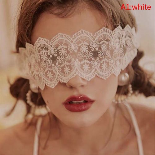 Masque Transparent En Dentelle Pour Femmes, Costume De Cosplay Noir Et Blanc, Accessoires Érotiques
