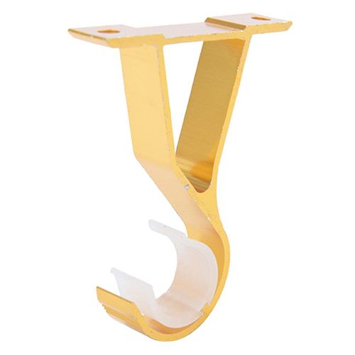 Supports de poteaux à Double rideau en alliage de fer, Base fixe Durable en métal pour suspendre au plafond, accessoires de décoration pour la maison