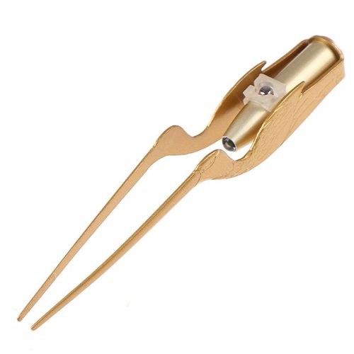 1pc Led Lampe De Poche Oreille Propre Pince À Épiler Outil Oreille Nez Pince À Épiler En Acier Inoxydable 